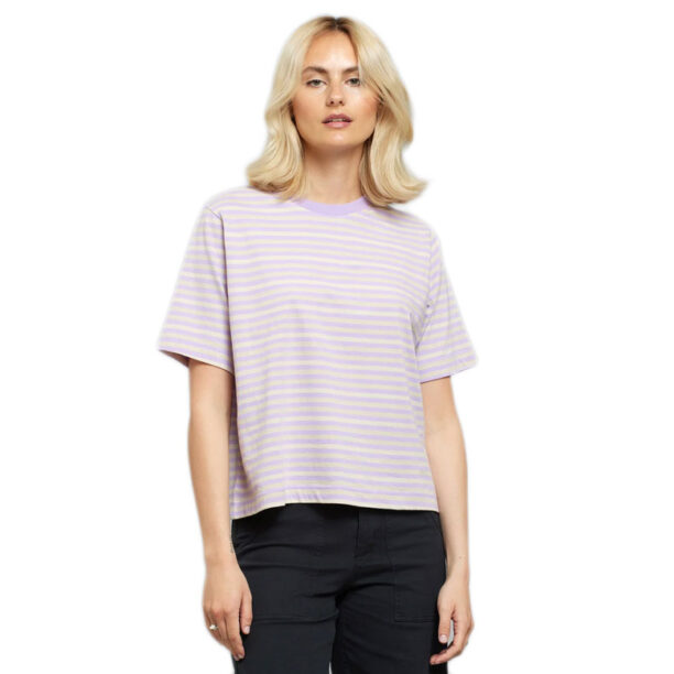 Dedicated T-shirt Vadstena Rose Purple/Vanilla White