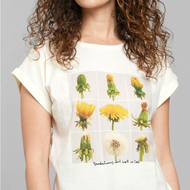 Dedicated T-shirt Visby Dandelion Life Off-White preţ