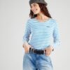 Derbe Tricou  albastru / alb