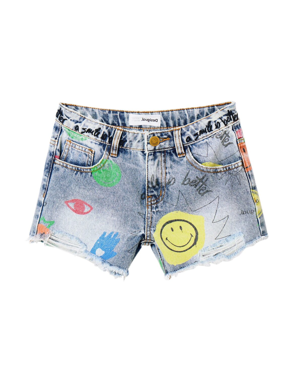 Desigual Jeans  turcoaz / albastru denim / galben citron / negru