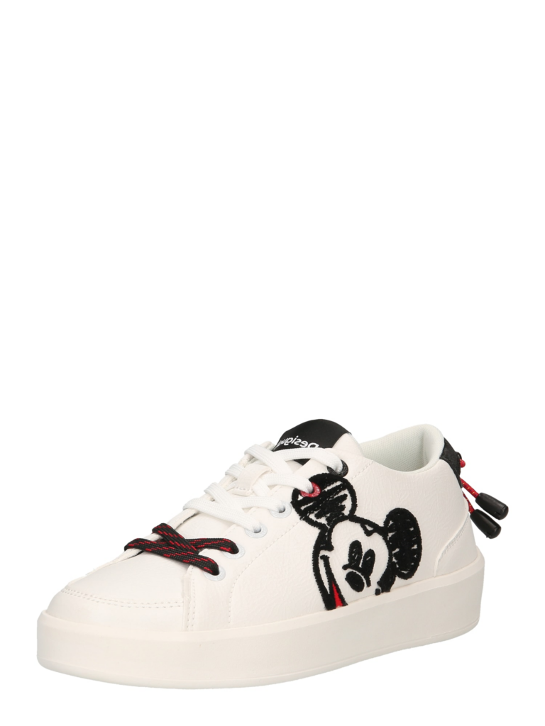 Desigual Sneaker low 'Fancy Mickey'  roșu / negru / alb