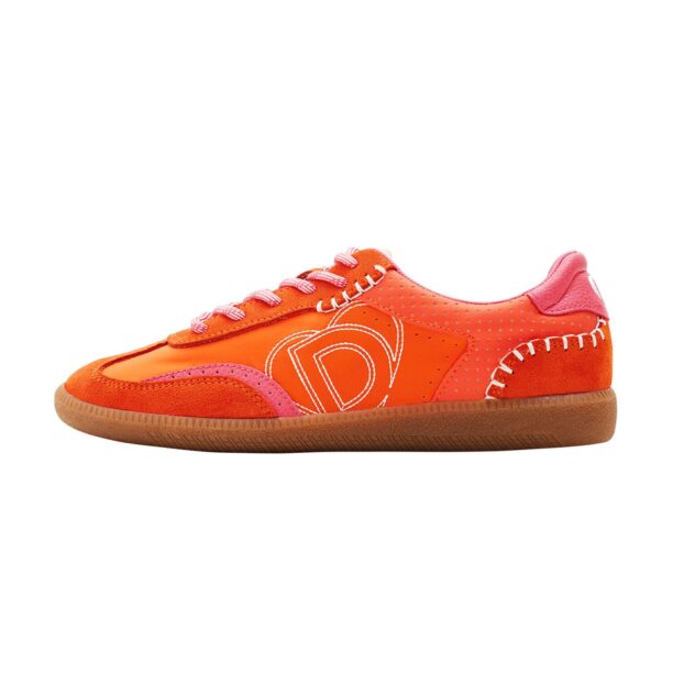 Desigual Sneaker low 'Retro Split'  portocaliu / roșu / alb