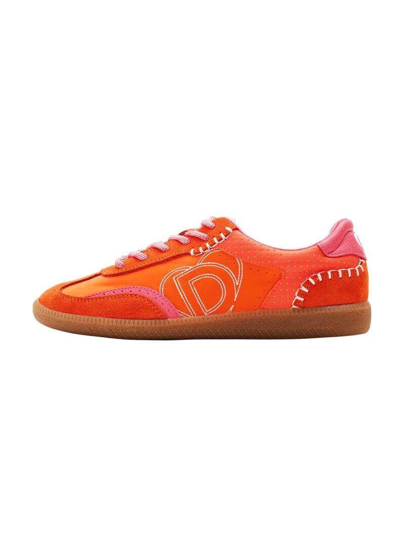 Desigual Sneaker low 'Retro Split'  portocaliu / roșu / alb