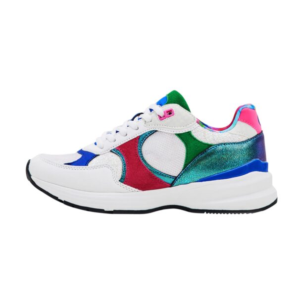 Desigual Sneaker low  albastru / albastru aqua / roșu / alb