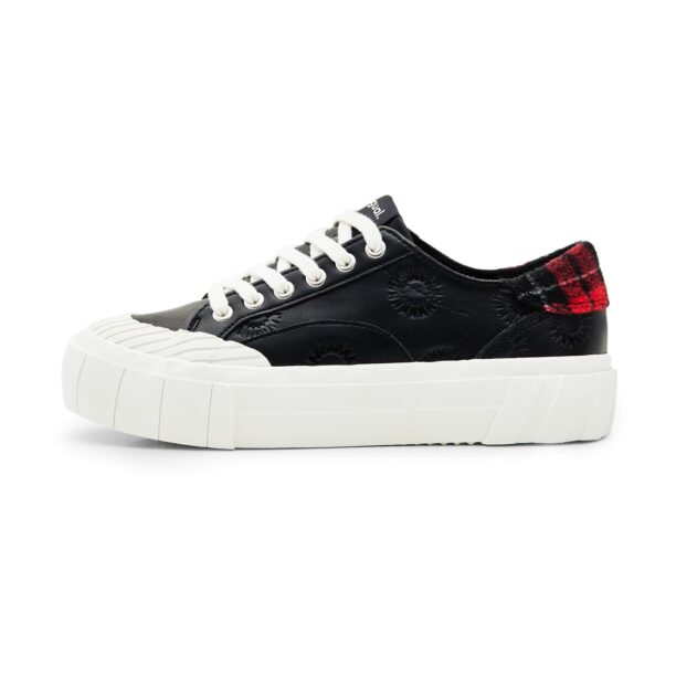 Desigual Sneaker low  roșu / negru / alb