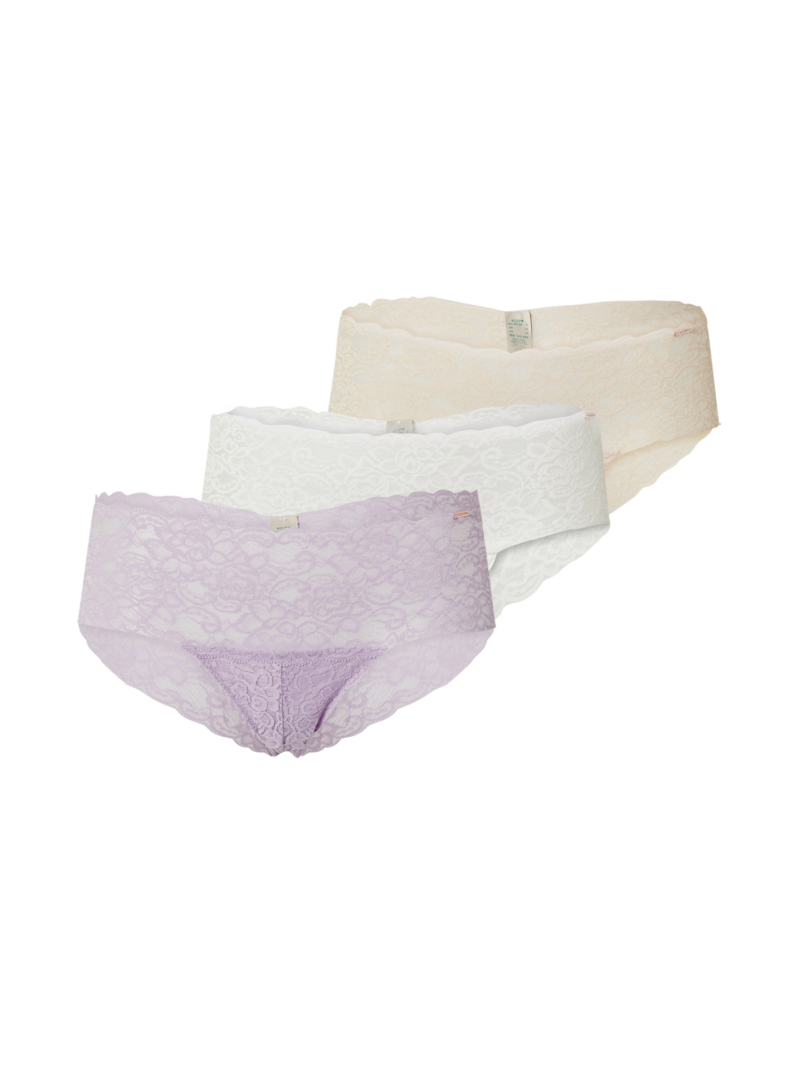 Dorina Slip  bej / mov pastel / alb