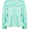 Dorothy Perkins Petite Bluză  verde jad / alb