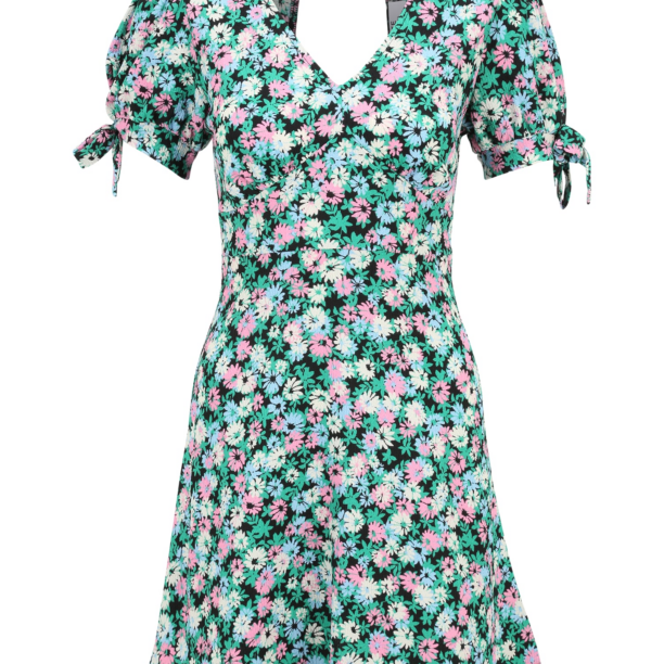 Dorothy Perkins Petite Rochie  bej / albastru deschis / verde / roz