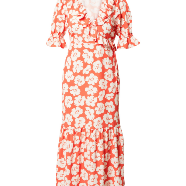 Dorothy Perkins Rochie  roșu orange / alb