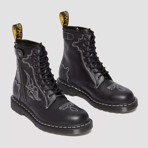 Dr. Martens 1460 Contrast Stitch Leather Lace Up Boots preţ