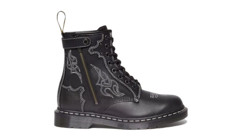 Dr. Martens 1460 Contrast Stitch Leather Lace Up Boots