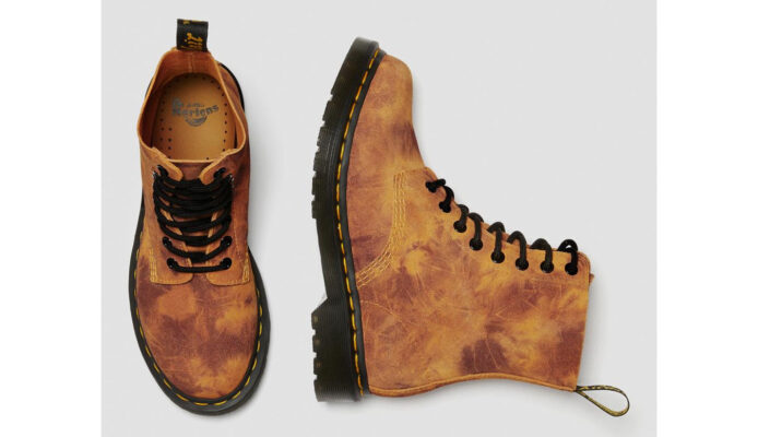 Dr. Martens 1460 Pascal Tie DYE Leather Lace Up Boots - imagine 8