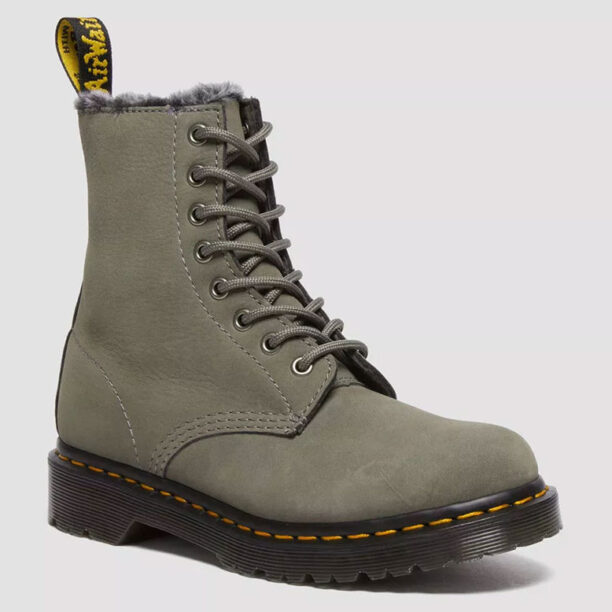 Dr. Martens 1460 Serena Faux Fur Lined Nubuck Lace Up Boots preţ