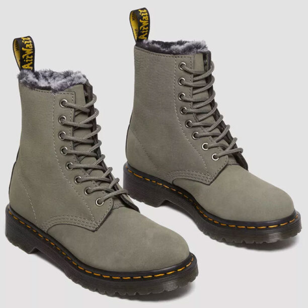 Cumpăra Dr. Martens 1460 Serena Faux Fur Lined Nubuck Lace Up Boots