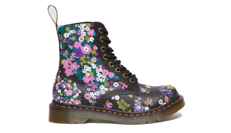 Dr. Martens 1460 Vintage Floral Leather Lace Up Boots