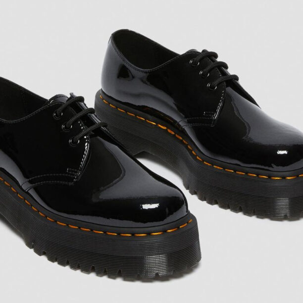 Dr. Martens 1461 Quad Patent Leather Platform preţ