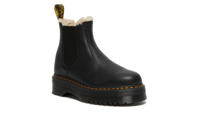 Dr. Martens 2976 Faux Fur Lined Platform Chelsea Boots preţ