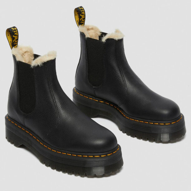 Cumpăra Dr. Martens 2976 Faux Fur Lined Platform Chelsea Boots