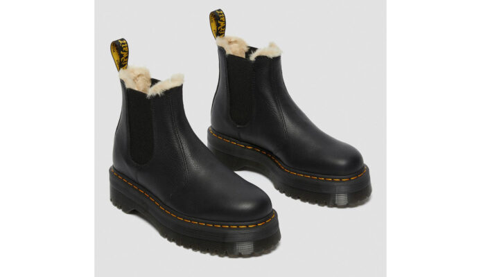 Cumpăra Dr. Martens 2976 Faux Fur Lined Platform Chelsea Boots