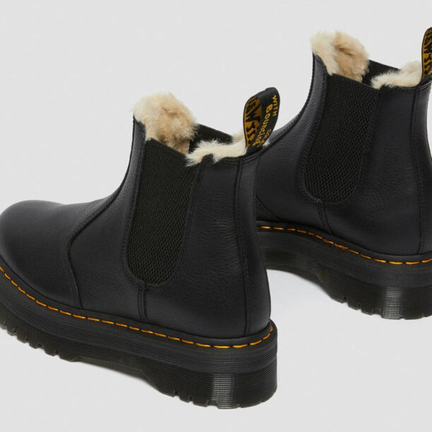 Preţ Dr. Martens 2976 Faux Fur Lined Platform Chelsea Boots