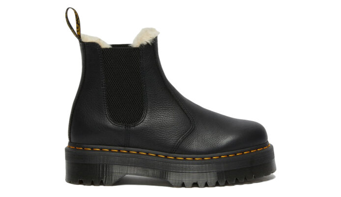 Dr. Martens 2976 Faux Fur Lined Platform Chelsea Boots