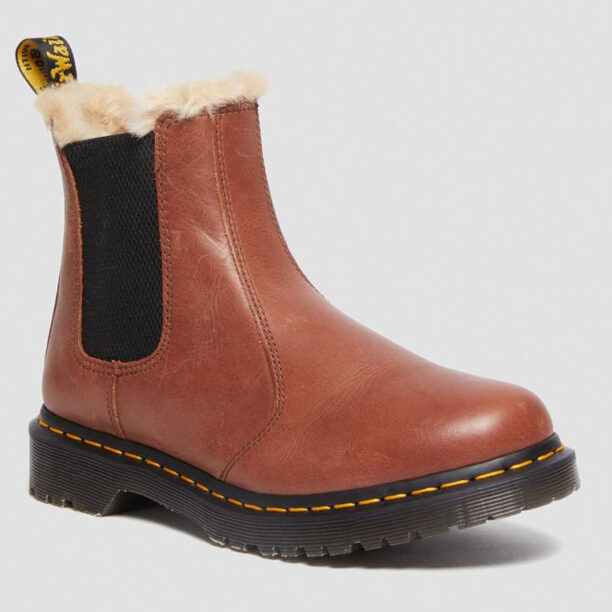 Preţ Dr. Martens 2976 Leonore Faux Fur Lined Chelsea Boot