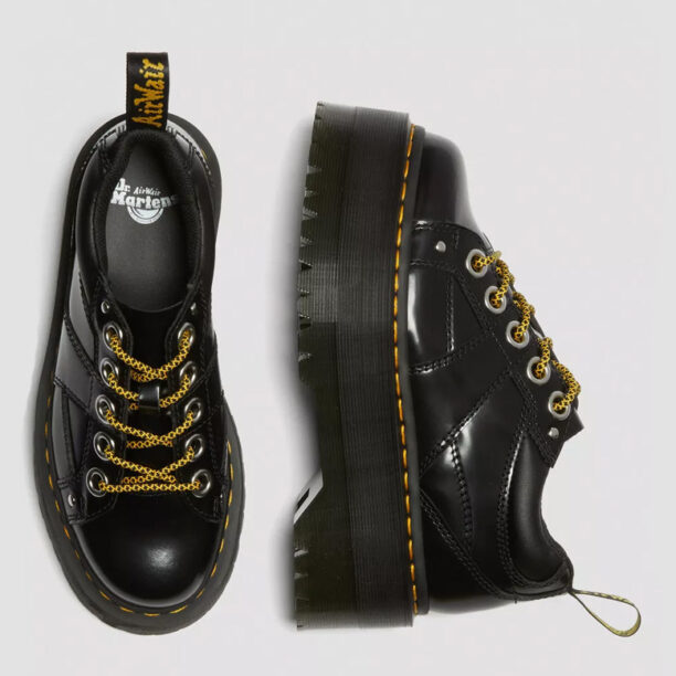 Preţ Dr. Martens 5-eye Max Buttero Leather Platform Shoes