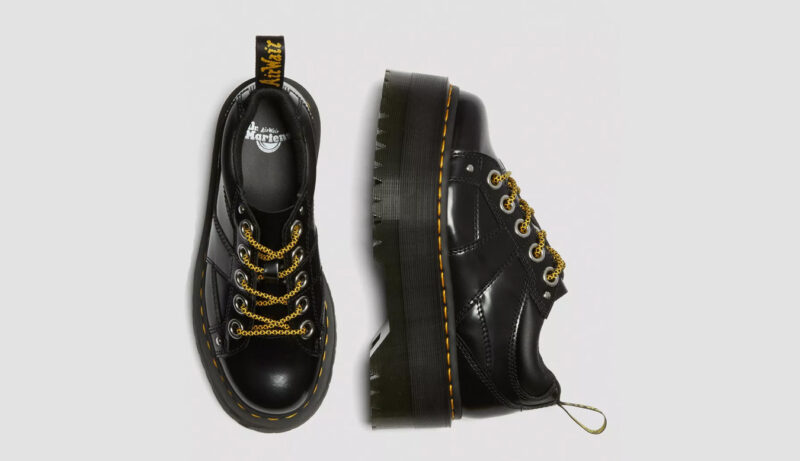 Preţ Dr. Martens 5-eye Max Buttero Leather Platform Shoes