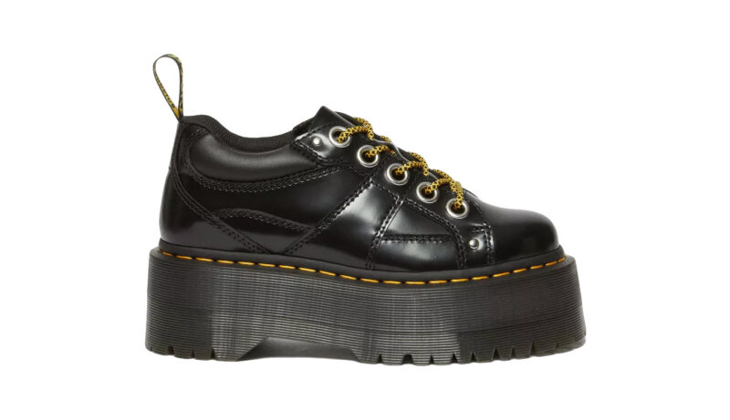 Dr. Martens 5-eye Max Buttero Leather Platform Shoes