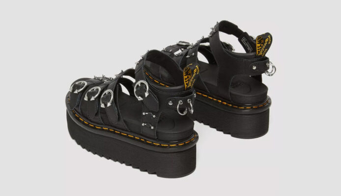 Cumpăra Dr. Martens Blaire Piercing Leather Platform Sandals