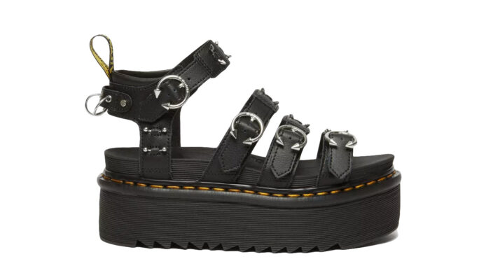 Dr. Martens Blaire Piercing Leather Platform Sandals