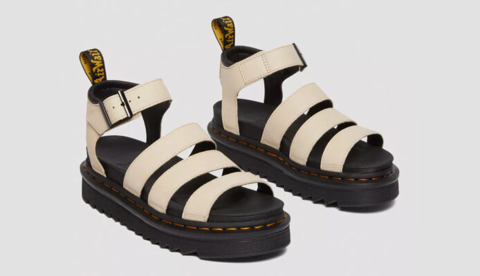 Dr. Martens Blaire Pisa Leather Strap Platform Sandals preţ