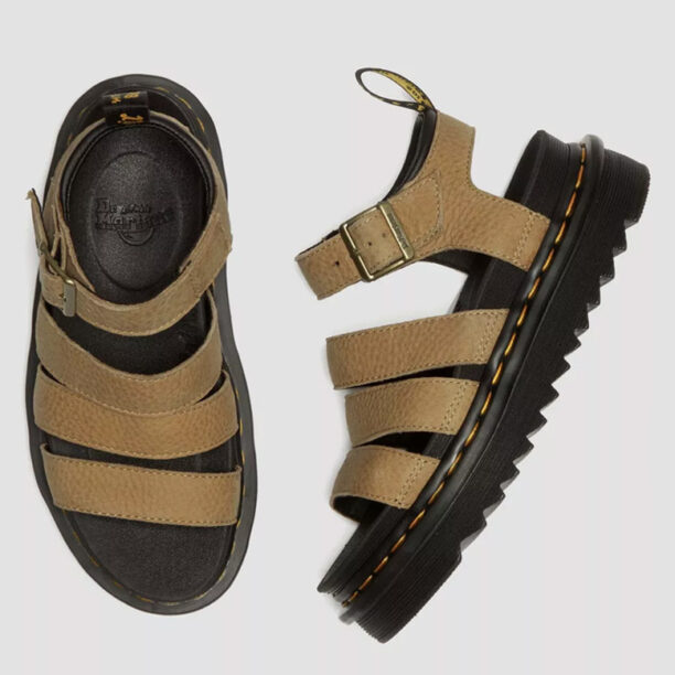 Preţ Dr. Martens Blaire Tumbled Nubuck Leather Sandals