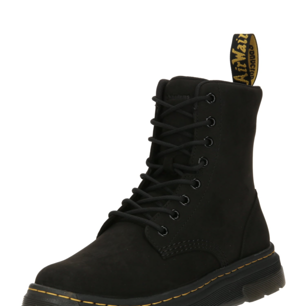 Dr. Martens Cizme cu șireturi 'Crewson'  galben muștar / negru