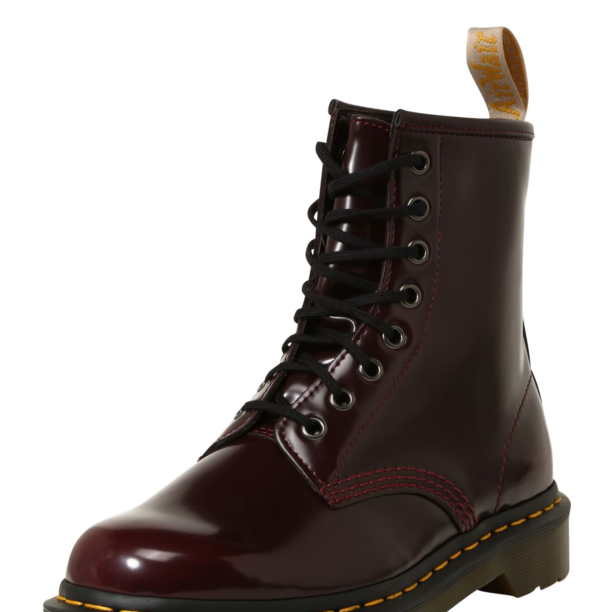 Dr. Martens Cizme cu șireturi  roșu vin