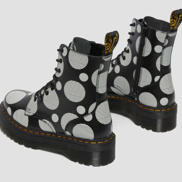 Dr. Martens Jadon Polka Dot Smooth Leather Platform Boots preţ