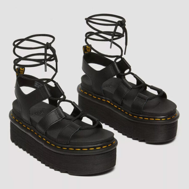 Dr. Martens Nartilla Leather Gladiator Platform Sandlas preţ