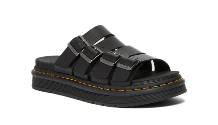 Dr. Martens Tate Leather Slide Sandals preţ