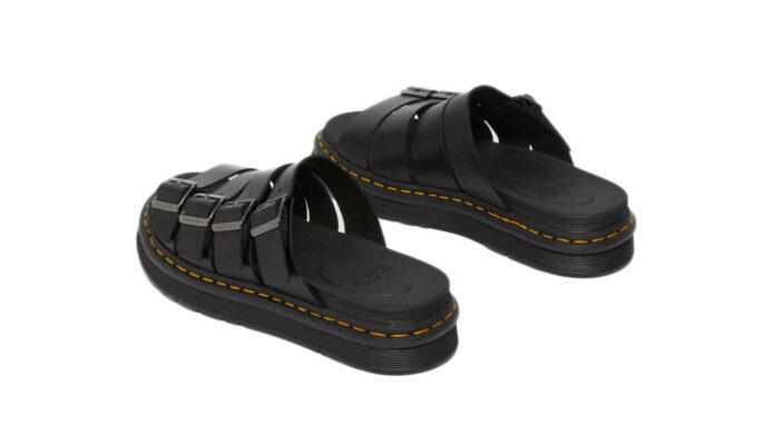 Cumpăra Dr. Martens Tate Leather Slide Sandals