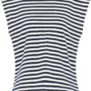 DreiMaster Maritim Tricou  albastru marin / alb