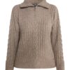 DreiMaster Vintage Pulover  gri taupe