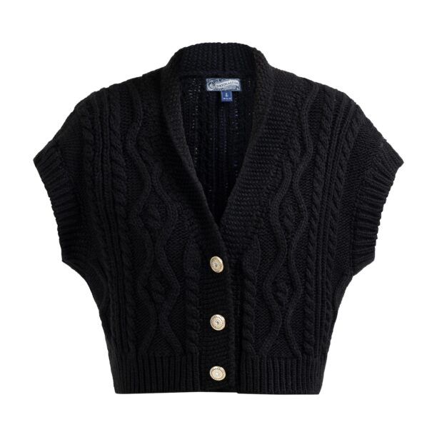 DreiMaster Vintage Vestă tricotată  negru