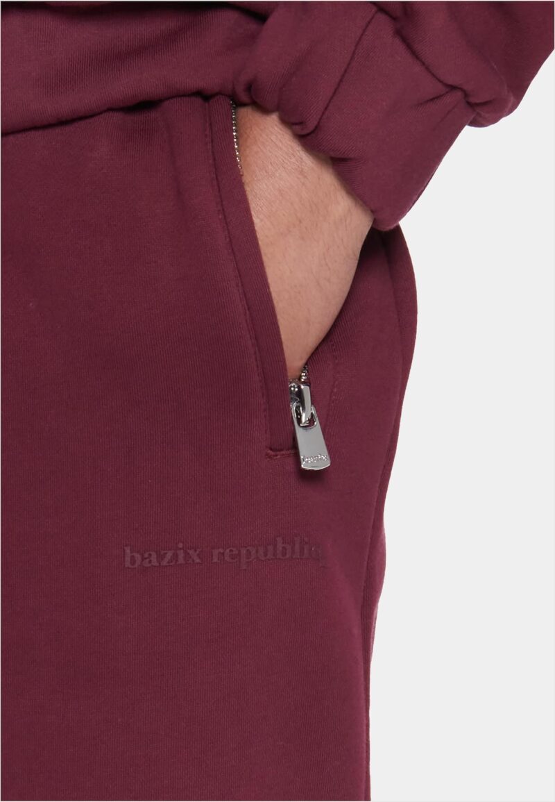 Original Dropsize Pantaloni 'Bazix Republiq'  roșu burgundy