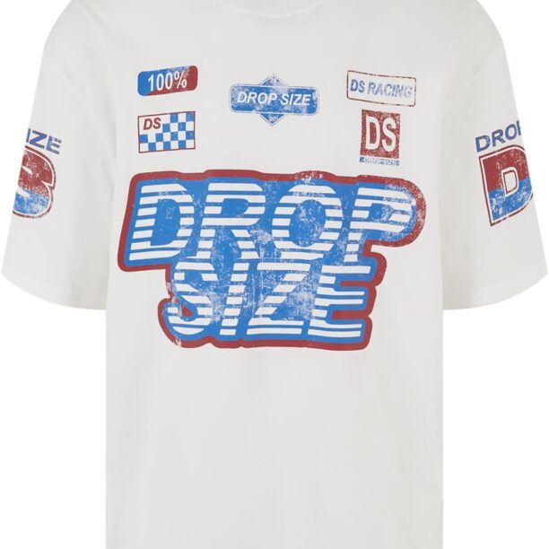 Dropsize Tricou 'Racing'  albastru regal / roșu ruginiu / alb natural