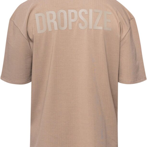 Dropsize Tricou  bej închis