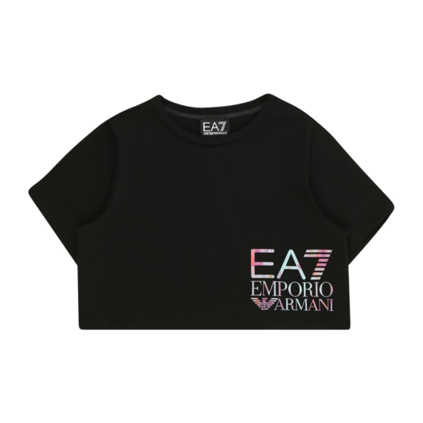 EA7 Emporio Armani Tricou  albastru deschis / roz / negru