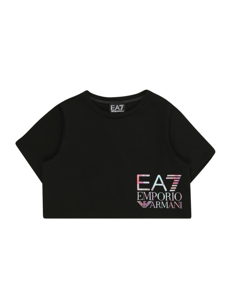 EA7 Emporio Armani Tricou  albastru deschis / roz / negru