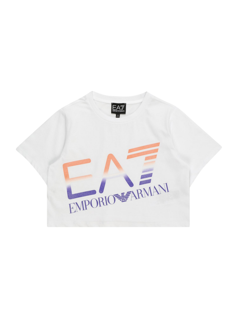 EA7 Emporio Armani Tricou  albastru / portocaliu / alb