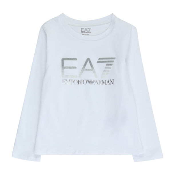 EA7 Emporio Armani Tricou  gri argintiu / gri închis / alb murdar