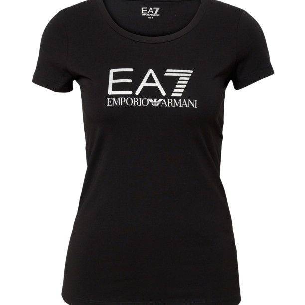 EA7 Emporio Armani Tricou  negru / alb